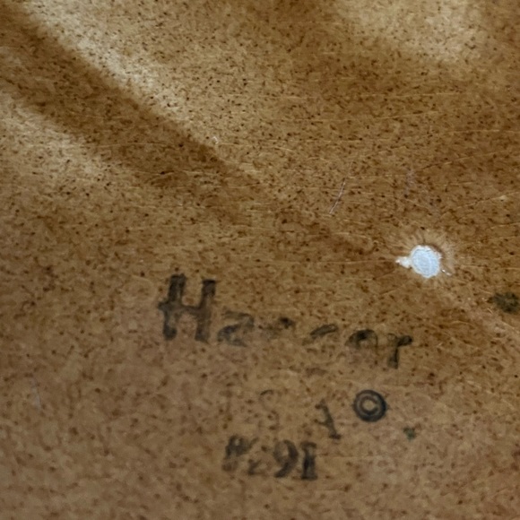 VINTAGE 1960s HAEGER 291 HEXAGON BULB SUCCULENT PLANTER 9” gold/brown drip glaze - Picture 13 of 15